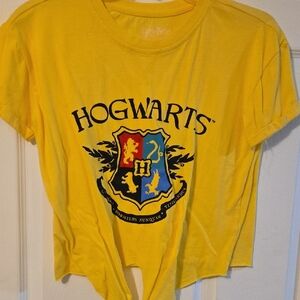 Warner Bros. Bright Yellow Hogwarts Crest Tee